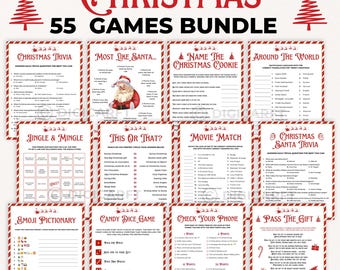 jeux de Noël vintage pour adultes, jeux de fête de Noël à imprimer pour enfants, jeu de fête de bureau, anecdotes de Noël amusantes en famille, jeu d'emoji