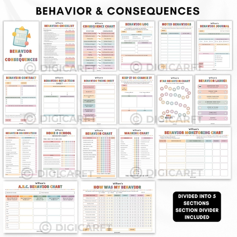 Kids Adhd Executive Functioning Toolkit,daily Routine Chore Chart ...