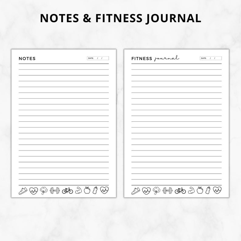 Ultimate Fitness Planner 2023 Printable Digitalfitness Etsy Australia