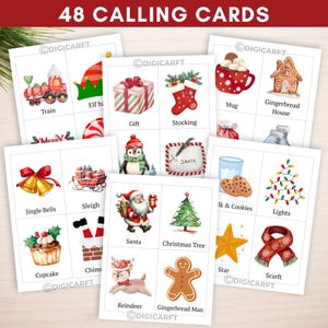 Christmas Bingo games for Adult,Christmas Bingo Cards,Holiday bingo bundle,Kids Christmas Party Game,Printable Christmas Classroom Activity