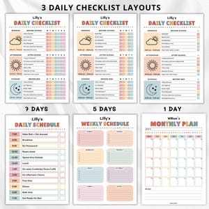 Editable Kids Chore Chart, Kids Chore Chart Bundle, Kids Routine Chart, Daily Routine Chart for Kids, Editable Responsibility Chart, Kids Checklist Printable, Behavior Chart, Reward Chart, Screen Time Checklist, Allowance Tracker, Kids Job Chart, Kids Morning Routine, Bedtime Routine Chart, Weekly Schedule for Kids, School Checklist, Flip Routine Chart, Visual Schedule for Kids, Toddler Routine Chart, Canva Editable Kids Charts, Printable Kids Planner, ADHD Routine Chart, Autism Visual Schedule