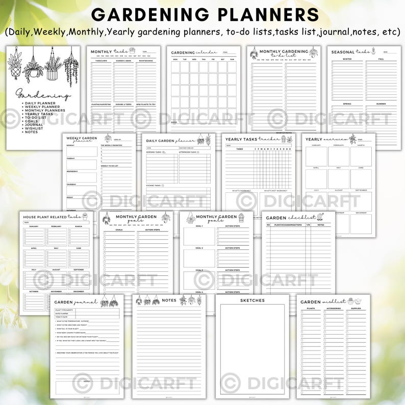 Printable garden planner,Gardening planner printable,plant care journal,vegetable calendar,Flower calendar,planting planner,garden journal and plannergarden planner journal digital,indoor plant watering schedule,house plant care planner,gardening logbook,Garden organiser,Plant care planner printable, Plant care Tracker, house plant planner,Plant care planner Bundle PDF, Plant journal,Plant profile, Watering schedule