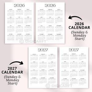 2026-2027 monthly planner printable editable,Dated monthly planner,October November December January February March April May June July August September,instant download,2026-2027 Monthly Planner bundle Printable,2026-2027 year at a glance digital ,2026-2027 yearly calendar,dated monthly planner a5,2026-2027 a5 planner,2026 year at a glance, 2026 year at a glance, 2026 calendar,2026 calendar