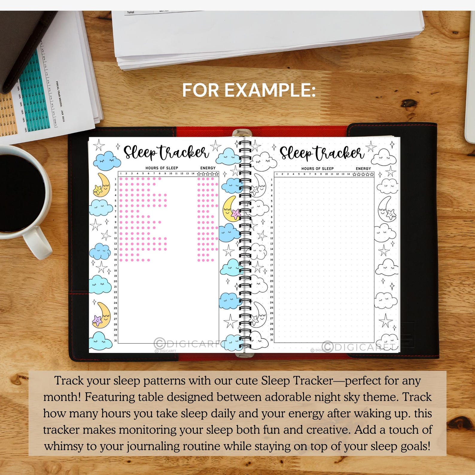 Monthly Sleep Tracker Printable,a5 Bullett Journal Page,sleep Quality ...