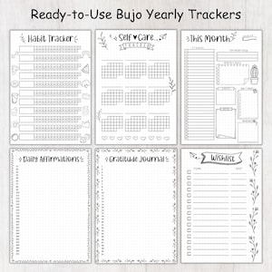 Monthly Trackers Bundle Printable A5 Bullett Journal Pages,this Month ...