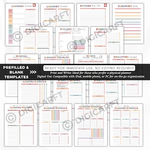 Printable cleaning schedule,Laundry schedule,Home cleaning planner journal, Printable cleaning binder,Home clean binder,30 days declutter challenge,Designed with ADHD mind, Laundy bedroom bathroom Kitchen Entryway Garden garage Entrance Backyard Bathroom toilet cleaning hacks , Homemade cleaning hacks

Daily cleaning routine, Weekly cleaning schedule, Monthly cleaning schedule and checklist, Yearly cleaning schedule,Quarterly cleaning list, FLylady at a glance journal for housewives