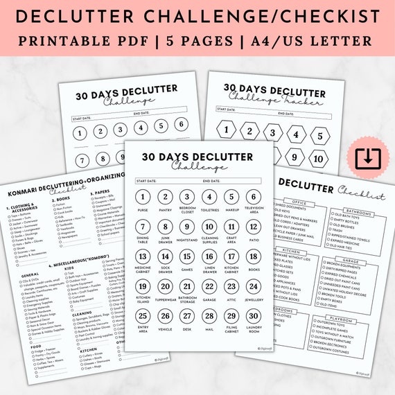 30 Day Declutter Challengedeclutter Challenge