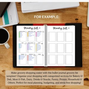 Blank Grocery list sheet,Printable grocery pages blank,A5 bujo page,grocery list a4 digital,Grocery Shopping checklist,Food Shopping Lists