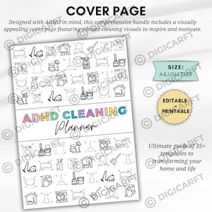 Printable cleaning schedule,Laundry schedule,Home cleaning planner journal, Printable cleaning binder,Home clean binder,30 days declutter challenge,Designed with ADHD mind, Laundy bedroom bathroom Kitchen Entryway Garden garage Entrance Backyard Bathroom toilet cleaning hacks , Homemade cleaning hacks