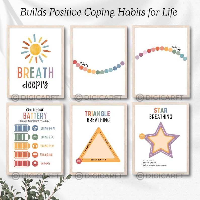 Calm down corner poster decor for kids room,calming corner classroom posters bundle,Coping skills,Circle of control,counselling room mental health emotional wellness banner,classroom calm down corner prints,Educational Wall art,Rainbow breathing classroom set,positive affirmation poster Teens,Calming strategies visuals printable Digital download, Be kind poster, How are you feeling poster, How big is my Problem Decor poster, Circle of control poster