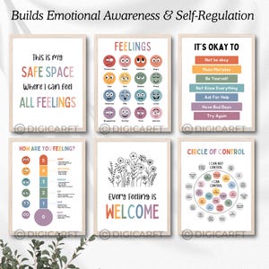 Calm down corner poster decor for kids room,calming corner classroom posters bundle,Coping skills,Circle of control,counselling room mental health emotional wellness banner,classroom calm down corner prints,Educational Wall art,Rainbow breathing classroom set,positive affirmation poster Teens,Calming strategies visuals printable Digital download, Be kind poster, How are you feeling poster, How big is my Problem Decor poster, Circle of control poster