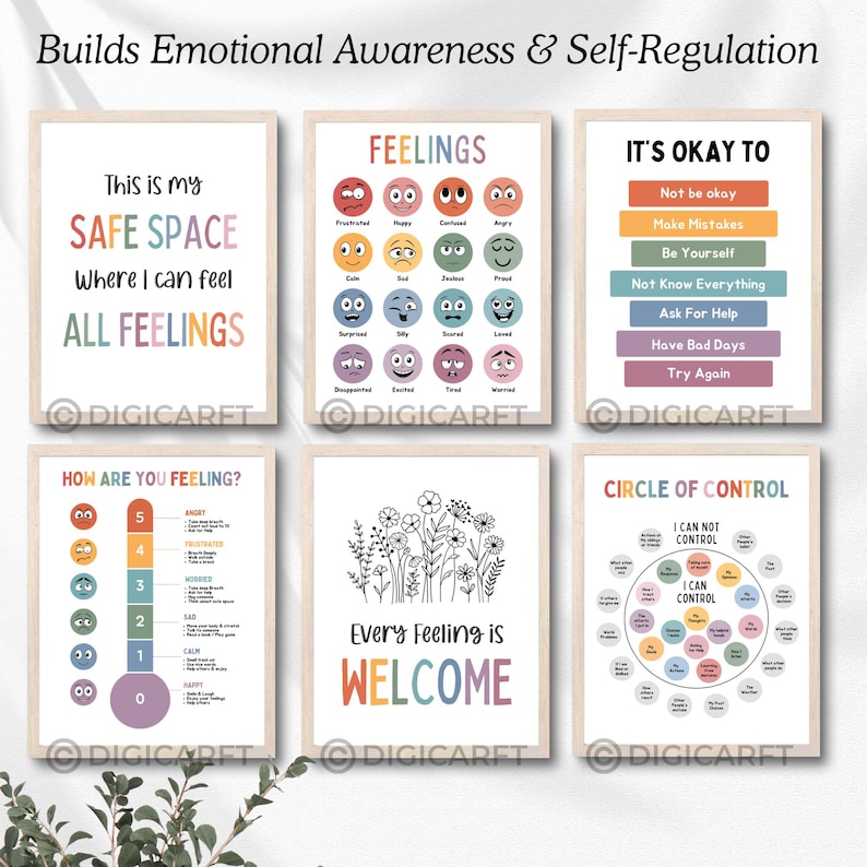 Calm down corner poster decor for kids room,calming corner classroom posters bundle,Coping skills,Circle of control,counselling room mental health emotional wellness banner,classroom calm down corner prints,Educational Wall art,Rainbow breathing classroom set,positive affirmation poster Teens,Calming strategies visuals printable Digital download, Be kind poster, How are you feeling poster, How big is my Problem Decor poster, Circle of control poster