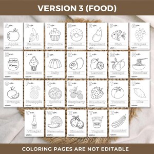 Abc baby shower coloring book printable,Baby's first abc alphabet book,Babyshower abc coloring book,Baby shower activity and games kit kids image 4