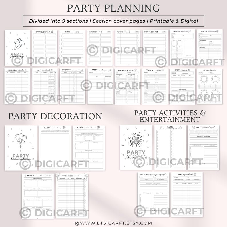 Family gathering party,Birthday Planner, Party Planner, Kids Birthday, Event Planner, Party Checklist, Party Budget, Birthday Organizer, Guest List, Event Planning, Printable Event Planner
