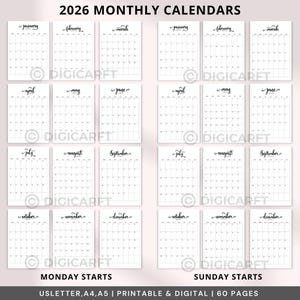 2026-2027 monthly planner printable editable,Dated monthly planner,October November December January February March April May June July August September,instant download,2026-2027 Monthly Planner bundle Printable,2026-2027 year at a glance digital ,2026-2027 yearly calendar,dated monthly planner a5,2026-2027 a5 planner,2026 year at a glance, 2026 year at a glance, 2026 calendar,2026 calendar