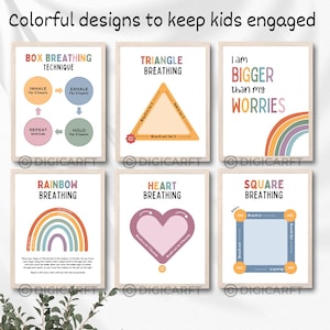 Calm down corner poster decor for kids room,calming corner classroom posters bundle,Coping skills,Circle of control,counselling room mental health emotional wellness banner,classroom calm down corner prints,Educational Wall art,Rainbow breathing classroom set,positive affirmation poster Teens,Calming strategies visuals printable Digital download, Be kind poster, How are you feeling poster, How big is my Problem Decor poster, Circle of control poster
