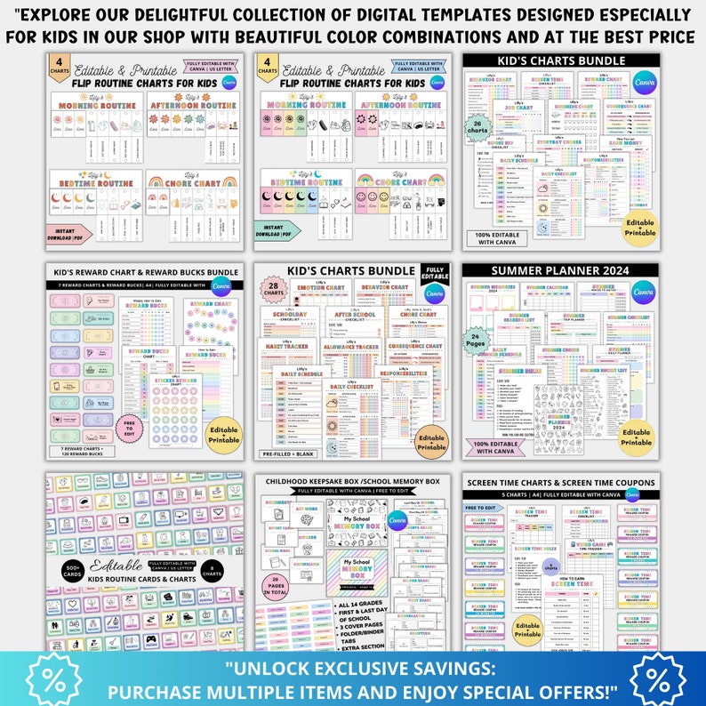 Editable Kids School Planner 2026-2027,adhd Study planner for kids printable,School Calendar,Homework,Chores,After before school checklist