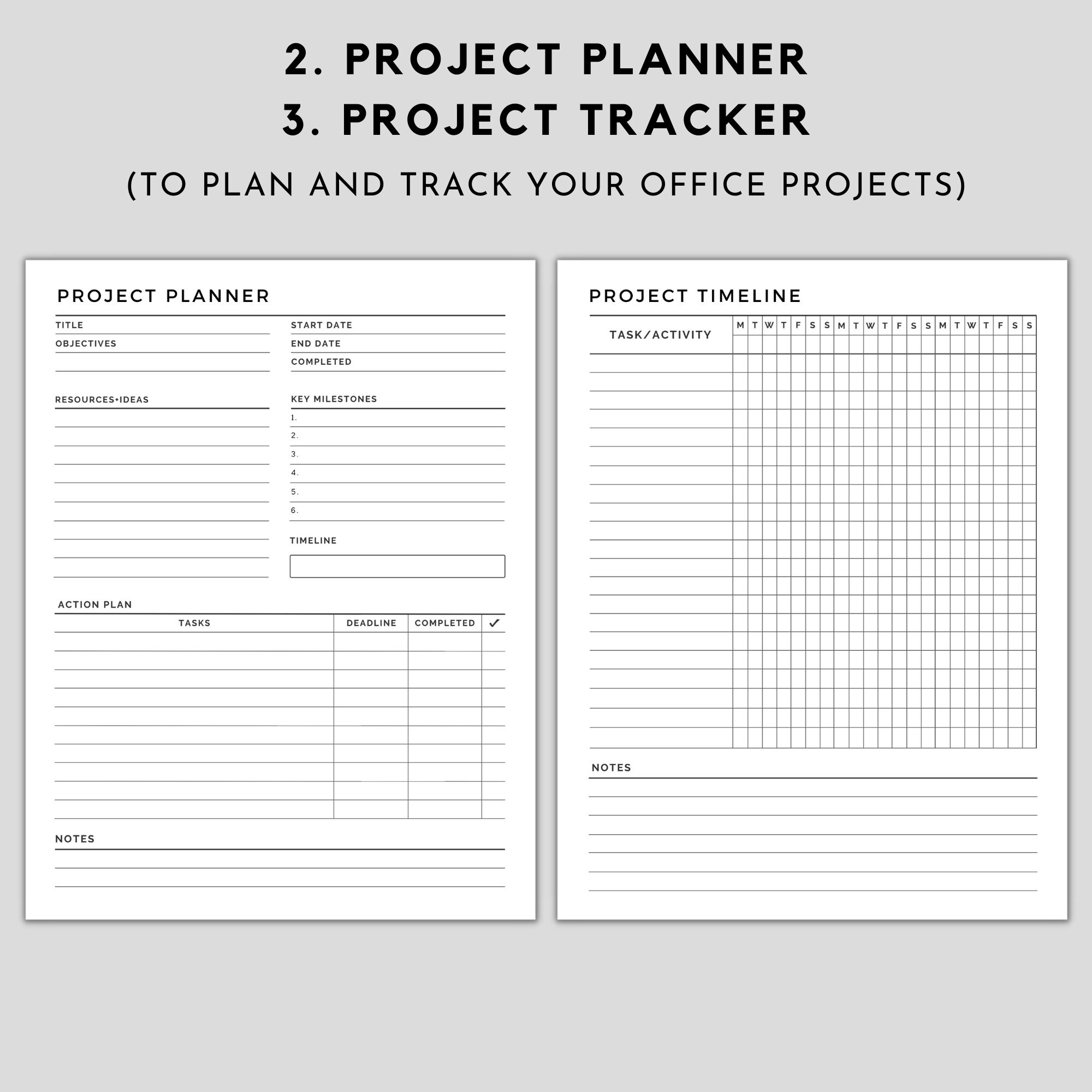 Office Tasks Planner Setoffice Task Trackeroffice Etsy