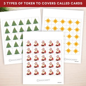 Christmas Bingo games for Adult,Christmas Bingo Cards,Holiday bingo bundle,Kids Christmas Party Game,Printable Christmas Classroom Activity