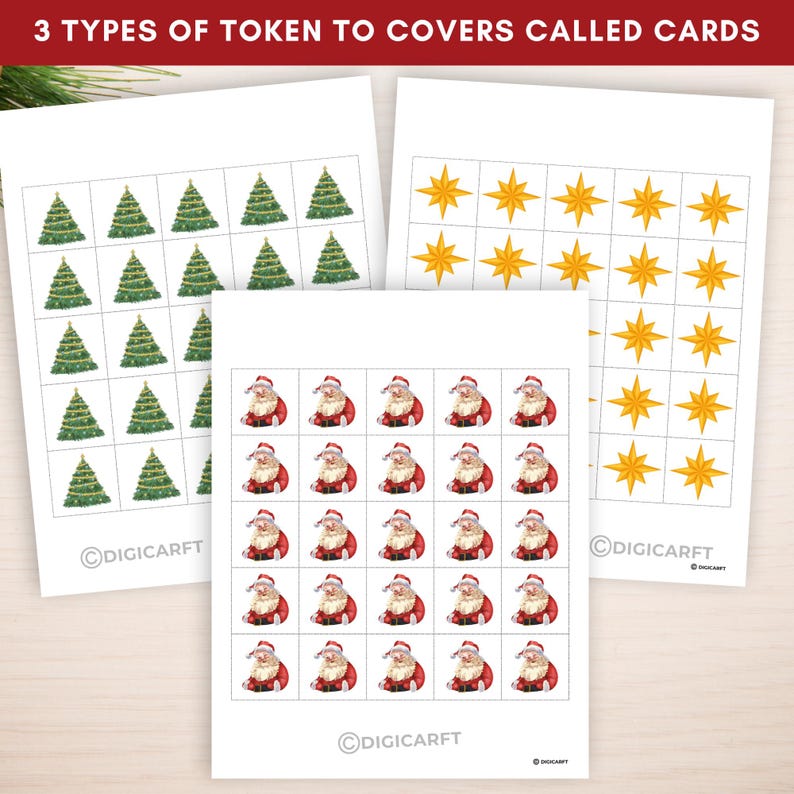 Christmas Bingo games for Adult,Christmas Bingo Cards,Holiday bingo bundle,Kids Christmas Party Game,Printable Christmas Classroom Activity