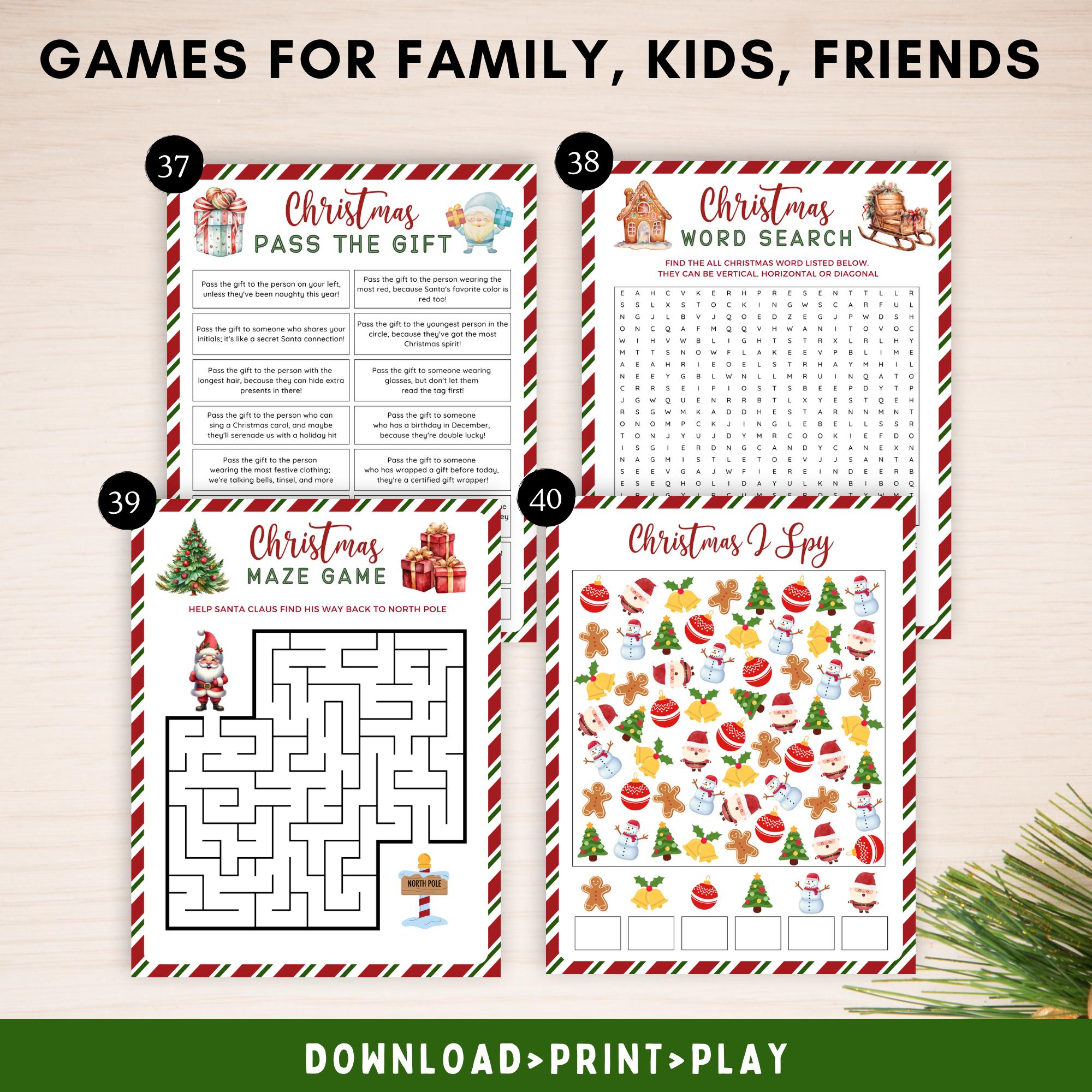 Printable Family Christmas Games Bundle,40 Holiday Party Games Activities for Adults and Kids,festive Family Games,christmas Movie Trivia - Etsy printable-family-christmas-games-bundle-40-holiday-party-games-activities-for-adults-and-kids-festive-family-games-christmas-movie-trivia-etsy