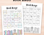 Book bingo printable,Reading tracker log Bujo,Book Reading challenge inserts,A5 Bullett journal pages,Booklover stuff,Reading bingo game