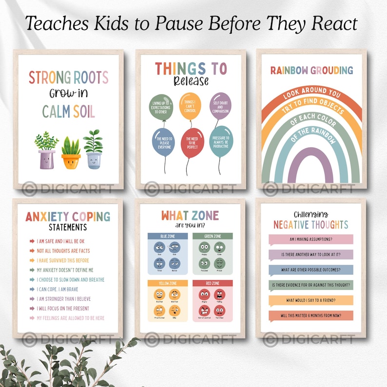 Calm down corner poster decor for kids room,calming corner classroom posters bundle,Coping skills,Circle of control,counselling room mental health emotional wellness banner,classroom calm down corner prints,Educational Wall art,Rainbow breathing classroom set,positive affirmation poster Teens,Calming strategies visuals printable Digital download, Be kind poster, How are you feeling poster, How big is my Problem Decor poster, Circle of control poster