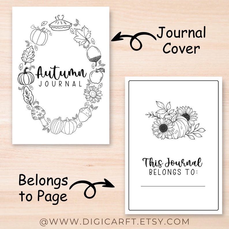 Autumn journal kit download, Printable fall journal prompts, Bujo autumn-themed printables, Fall bucket list planner, Cozy autumn journal pages, October planner cover design, Autumn journaling kit PDF, Fall aesthetic planner inserts