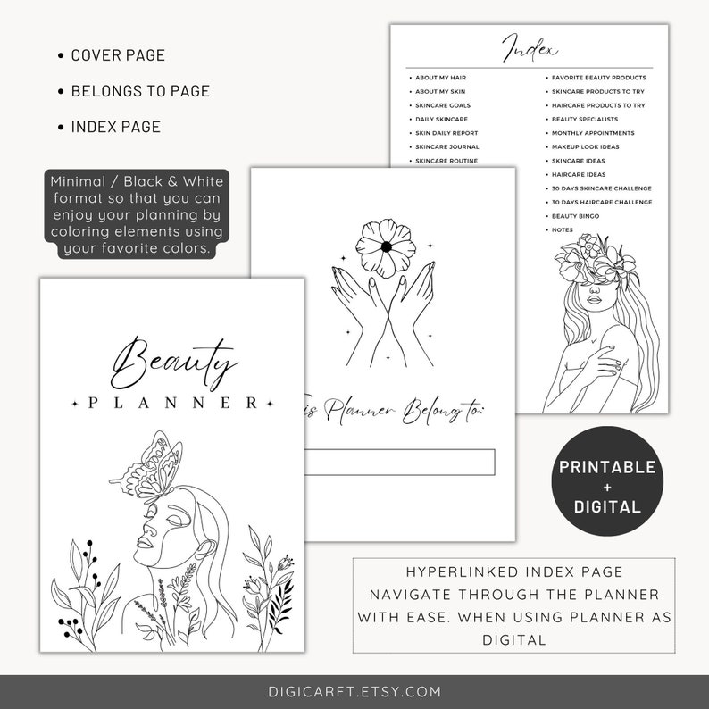 Minimal skin care templates, Beauty routine checklist, Hair care and skin care templates