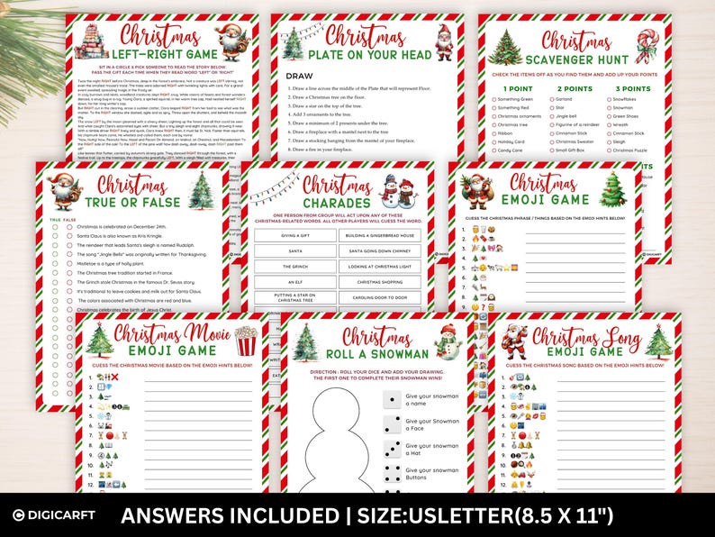 Christmas mega games bundle printable, Christmas party games, Holiday games, Family party games, New year eve games bundle,Christmas trivia games, Christmas song trivia, Christmas movie trivia, Christmas Santa trivia, Can you guess Christmas movie, Guess Christmas Carols, Christmas riddles game,Christmas word Scramble, Christmas think fast game, Christmas finish the phrase game, Christmas around the world, Christmas Scattergoris, Christmas This or that game,What’s your Elf name