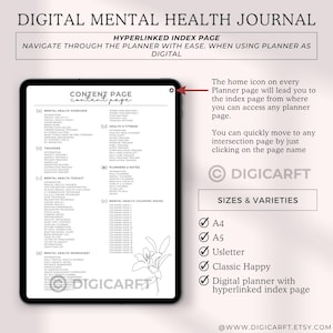 Minimalist Mental Health Journal for Daily Use,Guided Mental Health Journal for Personal Growth, Affirmations Journal for Mind, Body, and Soul,Printable Mood Tracker and Journal Combo, Mental Health Journal with Positive Habit Tracker