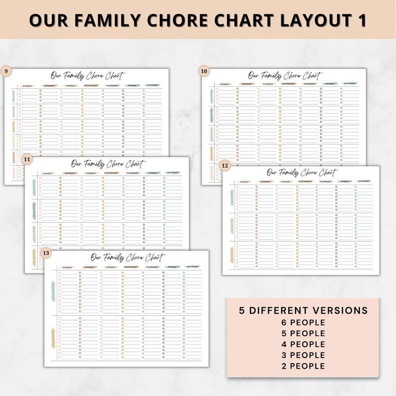 Ultimate Cleaning schedule bundle editable,Cleaning Planner Bundle,Weekly,Monthly,Yearly Cleaning Checklist,30 Declutter,Family Chore Chart image 4