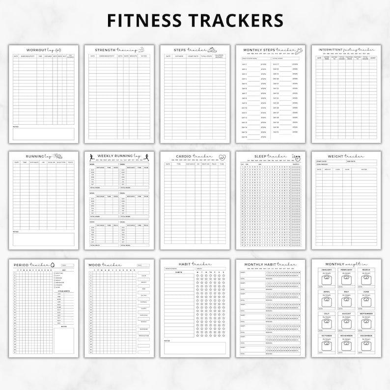 Ultimate Fitness Planner 2023 Printable Digitalfitness Etsy
