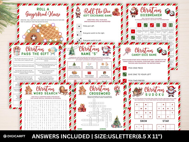 Christmas mega games bundle printable, Christmas party games, Holiday games, Family party games, New year eve games bundle,Christmas trivia games, Christmas song trivia, Christmas movie trivia, Christmas Santa trivia, Can you guess Christmas movie, Guess Christmas Carols, Christmas riddles game,Christmas word Scramble, Christmas think fast game, Christmas finish the phrase game, Christmas around the world, Christmas Scattergoris, Christmas This or that game,What’s your Elf name