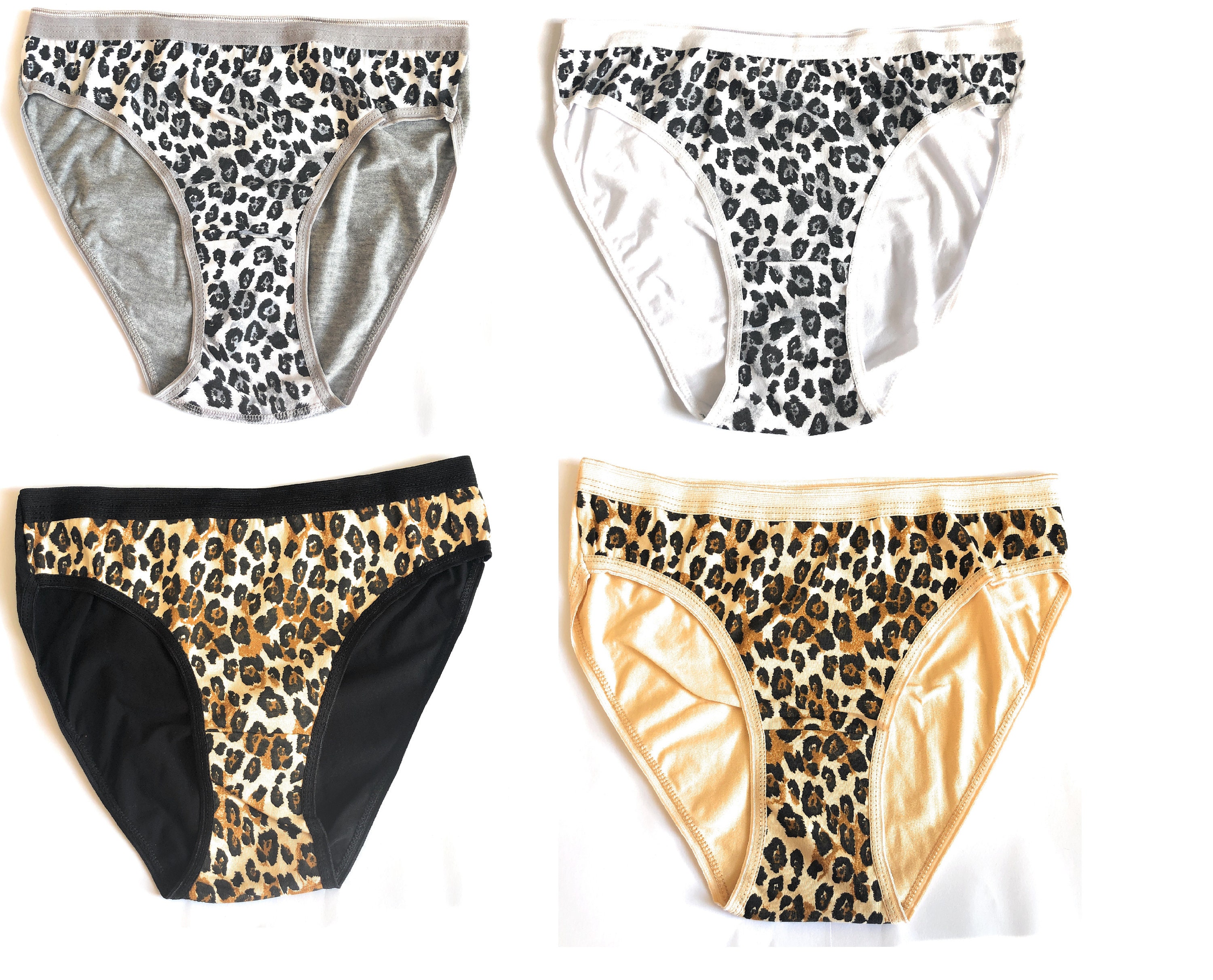 4 x Women Knickers Comfortable Underwear 4 pcs Cotton and Etsy