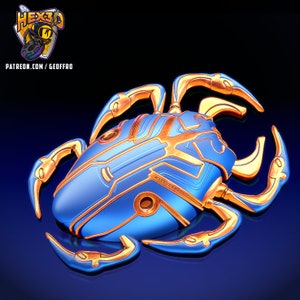 Blue Beetle Scarab