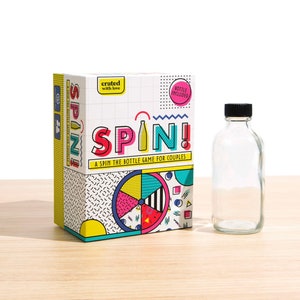 SPIN! - The Spin the Bottle Card Game for Couples, Mother's Day, Valentine's Day Gift, Date Night Game, Anniversary, Bridal Shower, Holiday,