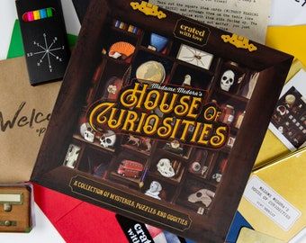 Escape Room Mystery Game - Puzzles, Mystery, Crime Solving Kit, Date Night Box, Activities, Cabinet of Curiosities, families, Couples