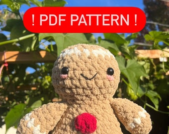 Crochet Gingerbread Man PDF Pattern