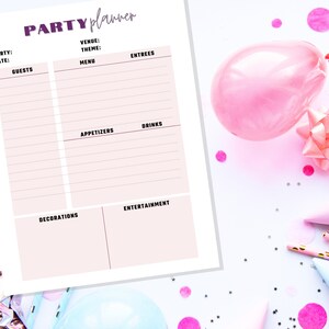 Home Organization Printables, PDF, 2 Colors pink Beige, Downloadable ...
