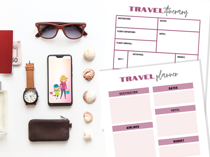 Home Organization Printables, PDF, 2 Colors pink Beige, Downloadable ...