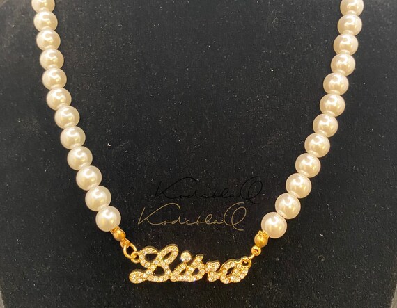 Libra Zodiac Pearl Necklace | Etsy