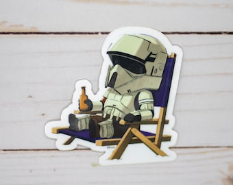 Shoretrooper Weatherproof Stickers Vinyl Water Bottle Sticker Laptop Sticker Gift Cute