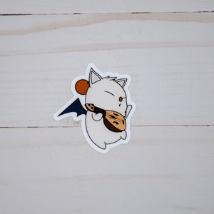 Final Fantasy gitaarspelen Moogle waterdichte matte sticker
