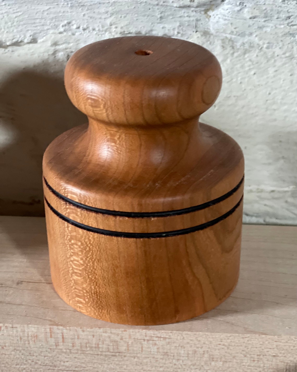 Cherry wood hand turned biscuit cutter by Wurtzel Etsy