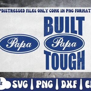 Built Papa Tough SVG | Built Papa Tough PNG | Dad Svg | Dad Png ...