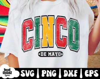 Cinco De Mayo Varsity Svg | Cinco De Mayo Varsity PNG | Cinco De Mayo Vibes | Let's Fiesta Svg | Let's Fiesta Png | Cinco De Drinko