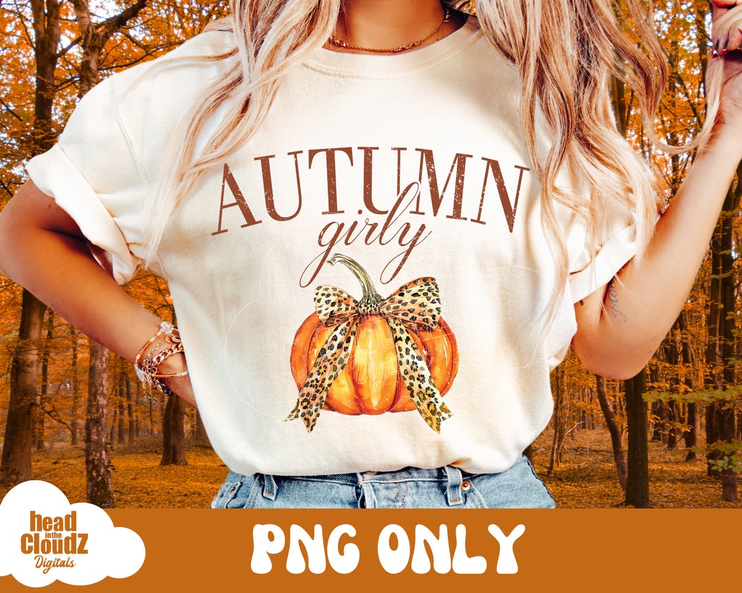 Autumn Girly PNG Pumpkin Spice Png Hello Fall Png Coquette Fall Png ...