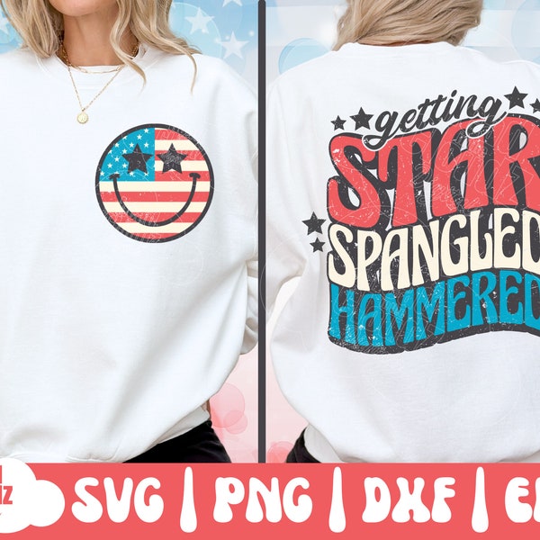 Getting Star Spangled Hammered SVG | Getting Star Spangled Hammered PNG | 4th of July Svg | 4th of July Png | Independence Day | USA Svg