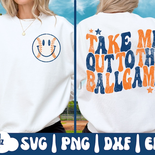 Take Me Out To The Ballgame SVG | Take Me Out To The Ballgame PNG | Baseball Vibes | Retro Baseball| Ballpark Lights Svg | Png